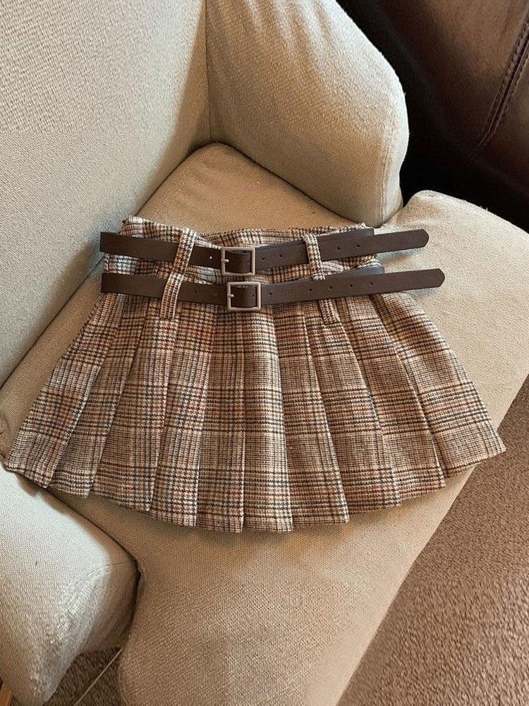 Women Streetwear Pleated Skirt Korean Fashion-WF00373-Veeddydropshipping