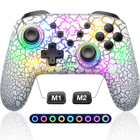9 RGB Light Wireless Controller For Nintendo Switch/OLED/Lite/Android/IOS/ PC -CE01343-Veeddydropshipping