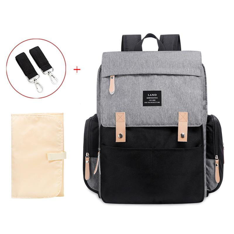 Authentic LAND Mommy Diaper Bags Backpacks Mother Large Capacity-TB00202-Veeddydropshipping