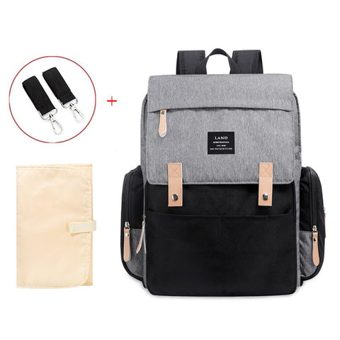 Authentic LAND Mommy Diaper Bags Backpacks Mother Large Capacity-TB00202-Veeddydropshipping