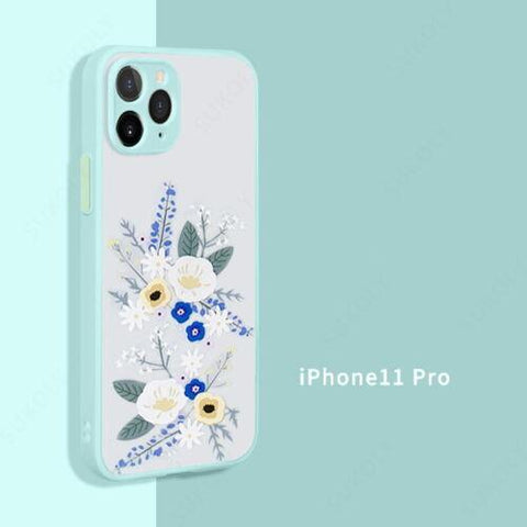 Flower Hybrid ShockProof Case For iPhone 14 13 12 Pro Max 11 XS XR 7 8 X Cover-PA00143-Veeddydropshipping