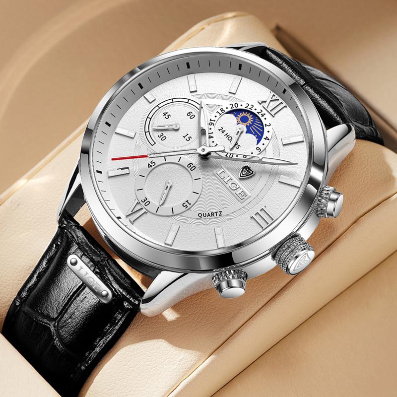 Watches Brand Luxury Man Fashion Watch Leather Waterproof-JW00684-Veeddydropshipping