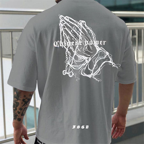 t-shirt Fashion Hip Hop Gyms Singlet Cotton Loose