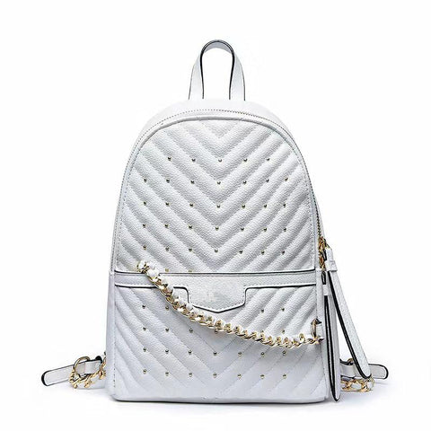 Fashion Backpack All Travel Leisure Rivet Backpack-BS00052-Veeddydropshipping