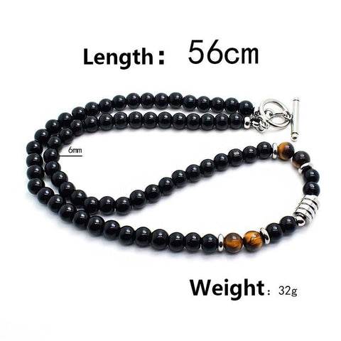 Stainless Steel Men Tiger Necklace Hip Hop -JW01183-Veeddydropshipping