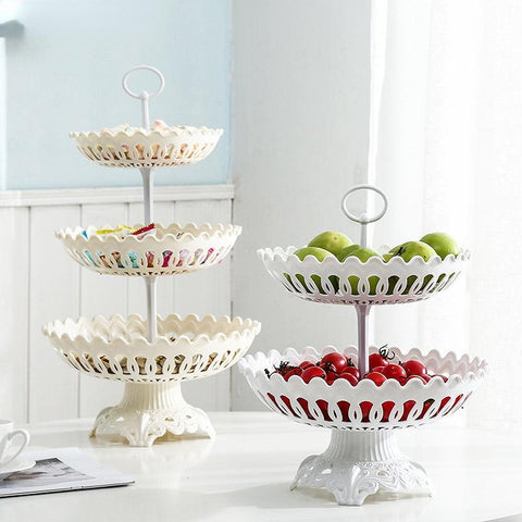 Household multi-layer fruit plate table bowl-HA01313-Veeddydropshipping