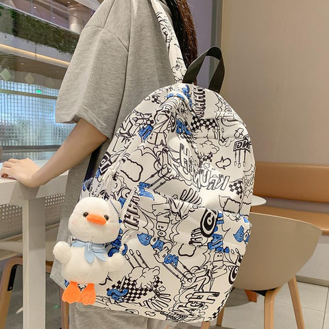 Waterproof Lady Male School Bag Women College Backpack-BS00330-Veeddydropshipping