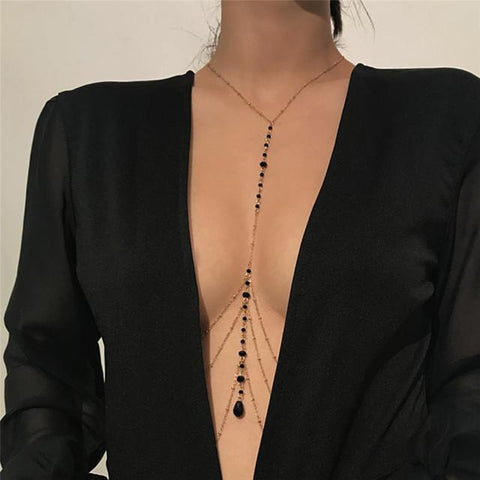 Multi Layer Waist Chain Belt for Women Alloy Metal Gold Color-JW01364-Veeddydropshipping