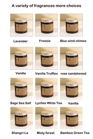 Romantic Natural Rose petal Scented Candles-HA00356-Veeddydropshipping