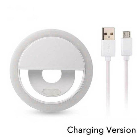 USB Charge Led Selfie Ring Light Mobile Phone Lens Selfie Lamp Ring for iPhone 14 13 Pro Max-PA00829-Veeddydropshipping