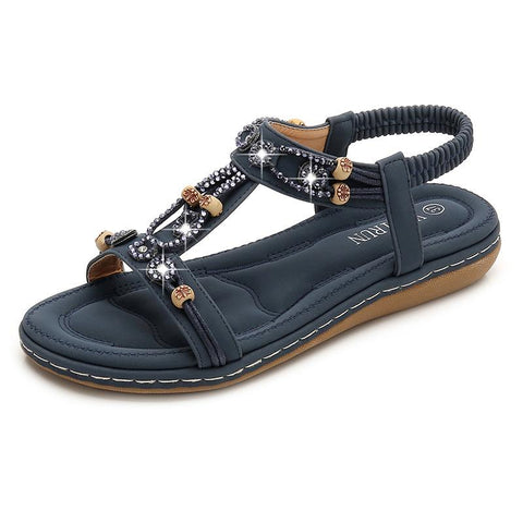 Casual Shoes Bead Slip On Sandalias Sexy Flip-Flop Ladies Shoes-BS00800-Veeddydropshipping