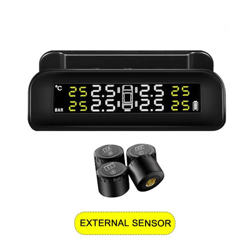 Car TPMS Tyre Pressure Monitoring System Solar Power Digital LCD Display-AM00142-Veeddydropshipping