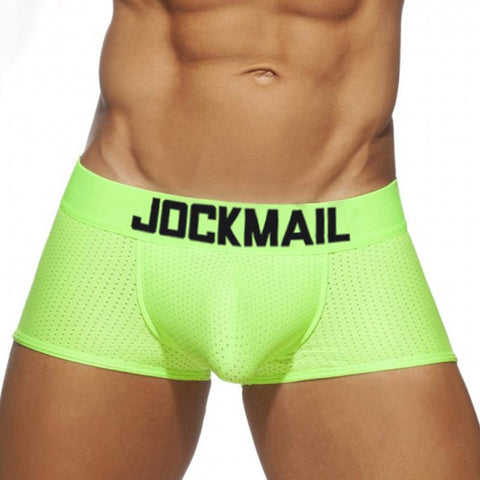 men underwear polyester fiber mesh boxer briefs sports breathable-MF01679-Veeddydropshipping