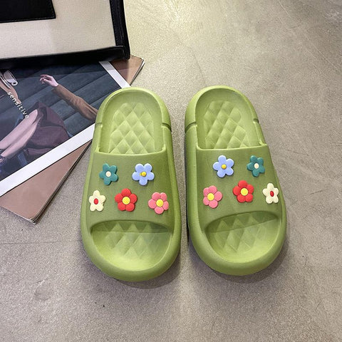 Slide Flower Series Flip Flops Indoor Bathroom Non-slip-BS01128-Veeddydropshipping
