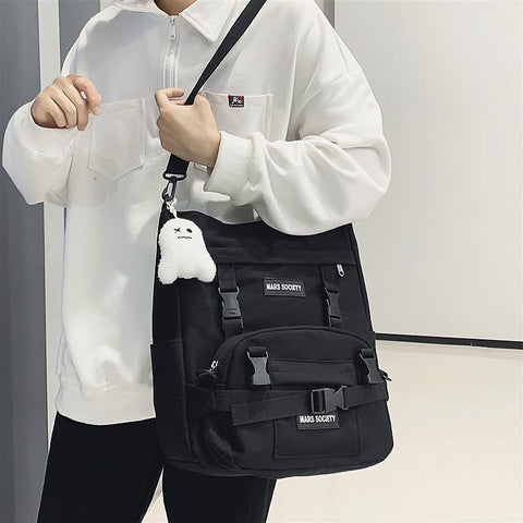 Harajuku Student Wild Large-capacity Class Messenger Bag Female-BS00381-Veeddydropshipping