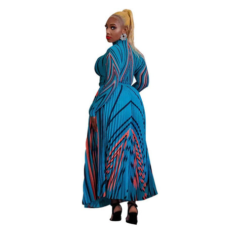 African Clothes Women Long Sleeve O-neck Sets-Veeddydropshipping