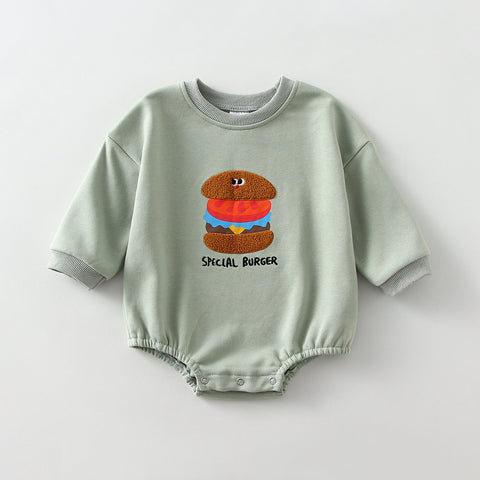 Baby Boys Girls Clothes Spring Print Baby Footed Romper Fashion-TB00314-Veeddydropshipping