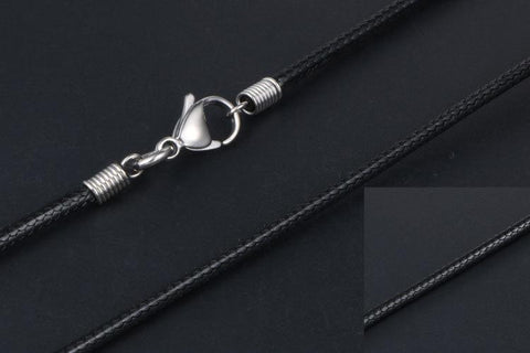 Leather Chain Necklace Handmade Braid Rope Long Necklace -JW01274-Veeddydropshipping