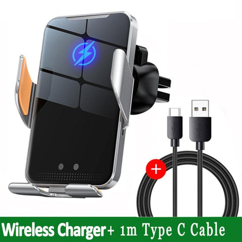 30W Car Wireless Charger Auto Car Mount Phone Holder-PA01067-Veeddydropshipping