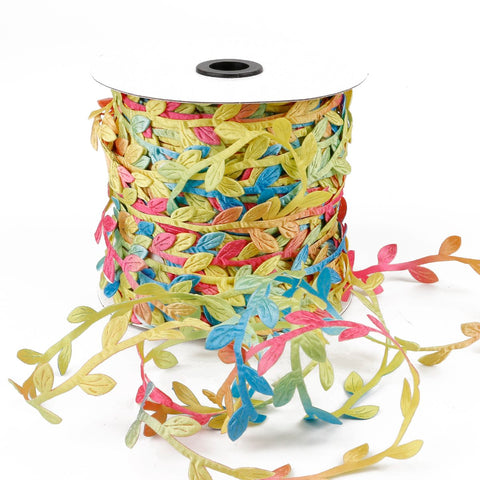 Embroidery Leaves Ribbons Trims Flower For Sewing-HA00188-Veeddydropshipping