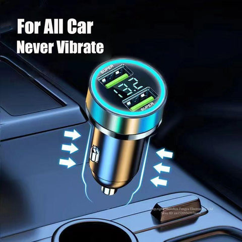 2 Port Super Fast USB Car Charger for iPhone 14 Pro Max 13 12 11 Oneplus-PA00053-Veeddydropshipping