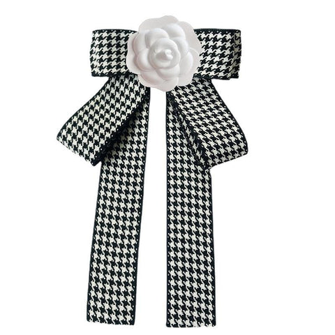 Women Retro Bow Tie Shirt Collar-WF01258-Veeddydropshipping