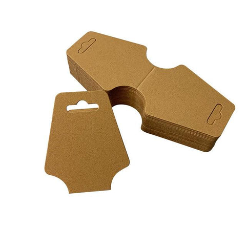 Display Cards Pre-Punched Hanging Jewelry Price Kraft Paper Package -JW01691-Veeddydropshipping