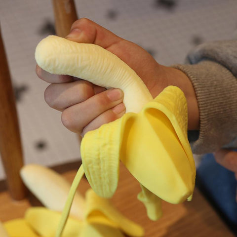 Novelty Fidget Banana Toy Super Soft Banana Squeeze Toy For Stress-TB01504-Veeddydropshipping