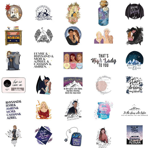 10/50PCS Acotar Fashion Stickers Vintage For DIY Kids Notebook-TB01629-Veeddydropshipping