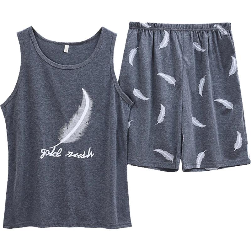 homme, manches courtes, en coton, dessin animé, ensemble décontracté, costume-MF01610-Veeddydropshipping
