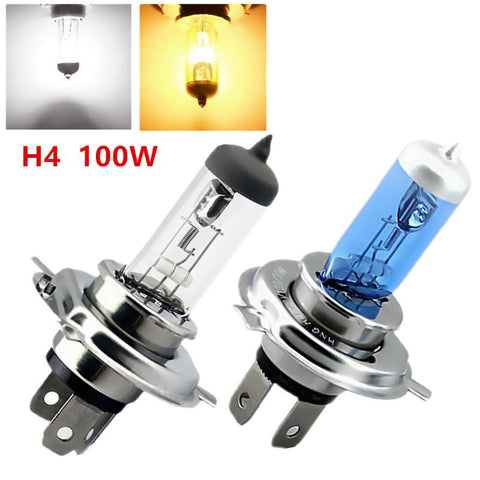 12v Lighting h4 100w 4300k 6000k Cars pure white yellow halogen-AM00030-Veeddydropshipping