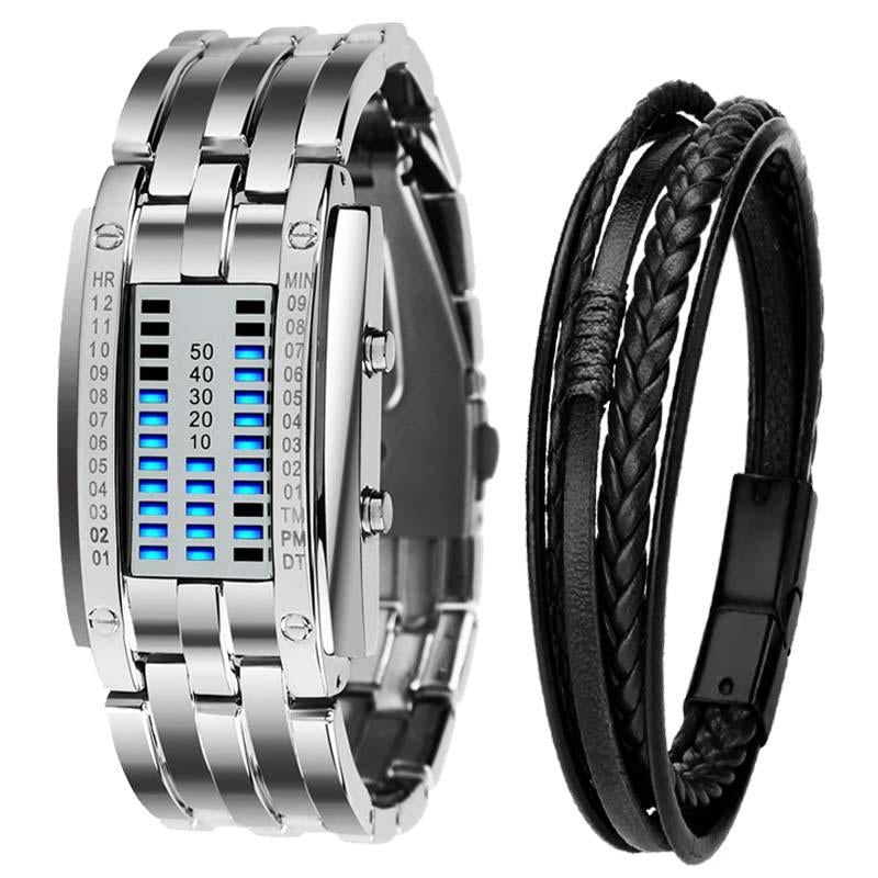 Waterproof Lava Watch Double Lamp Led Watch-JW00781-Veeddydropshipping