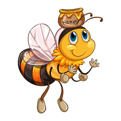 Personality PVC Decal  A Bee Flying Waterproof-AM00906-Veeddydropshipping