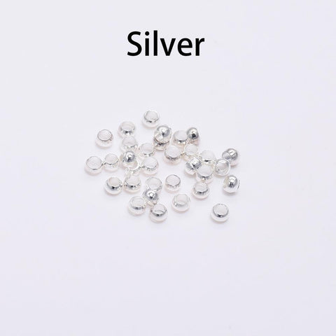 Ball Crimp End Beads Stopper Spacer Beads For DIY Jewelry Making -JW01582-Veeddydropshipping