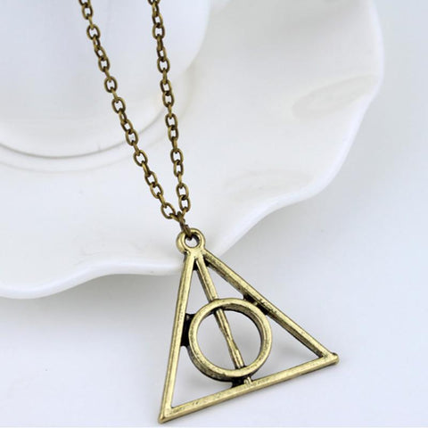 Triangle Pendant Character Movie Fashion Jewelry Necklace-JW01285-Veeddydropshipping