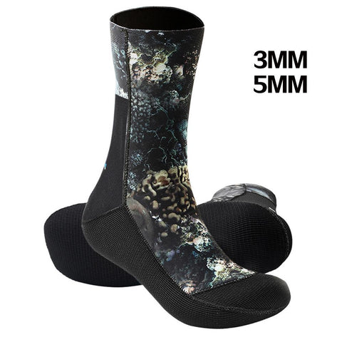 Diving Socks 5mm/3mm CR neoprene diving socks diving socks Camouflage beach -OS00158-Veeddydropshipping
