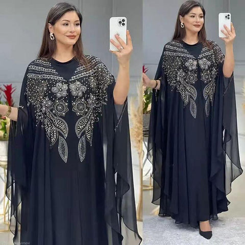 Abayas Women Fashion Dress Caftan Wedding-WF01510-Veeddydropshipping