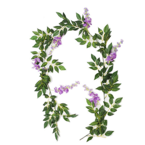 Flower String Artificial Wisteria Vine Garland Plants-HA00727-Veeddydropshipping