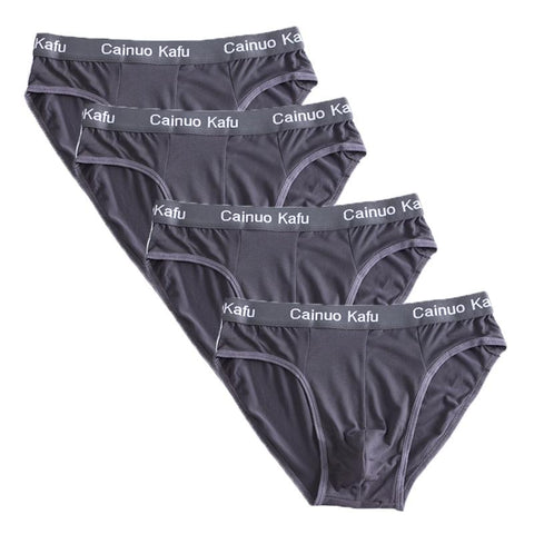 Male Solid Briefs Underpants for Men Brief Panties Mens Bikini-MF01635-Veeddydropshipping