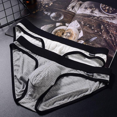 Bulge Pouch Briefs Mens Mid Waist Breathable Soft-MF01512-Veeddydropshipping