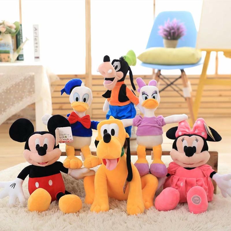 New Disney Mickey Mouse Minnie Plush Dolls Animal Goofy Daisy-TB01583-Veeddydropshipping