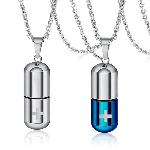 Necklace ,Cross Engraved,Cremation Urn Pendant-JW01231-Veeddydropshipping