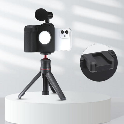 Phone Tripod Mount Blue Tooth Remote Phone Tripod Mount Smartphone Holder Clip Compatible-PA00844-Veeddydropshipping