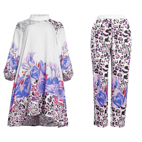 Plus Size Women African Trousers Suits-WF01497-Veeddydropshipping