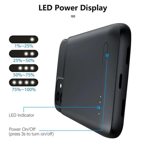 10000mAh Battery Charger Case For iPhone 11 12 13 14 Pro Max mini for Apple-PA00178-Veeddydropshipping
