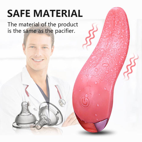Tongue Licking Vibrator Mini for Women G Spot Clitoral Stimulator Rechargeable -BH01208-Veeddydropshipping