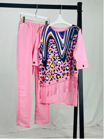 African Fashion Dress and Trousers Suit-WF01681-Veeddydropshipping