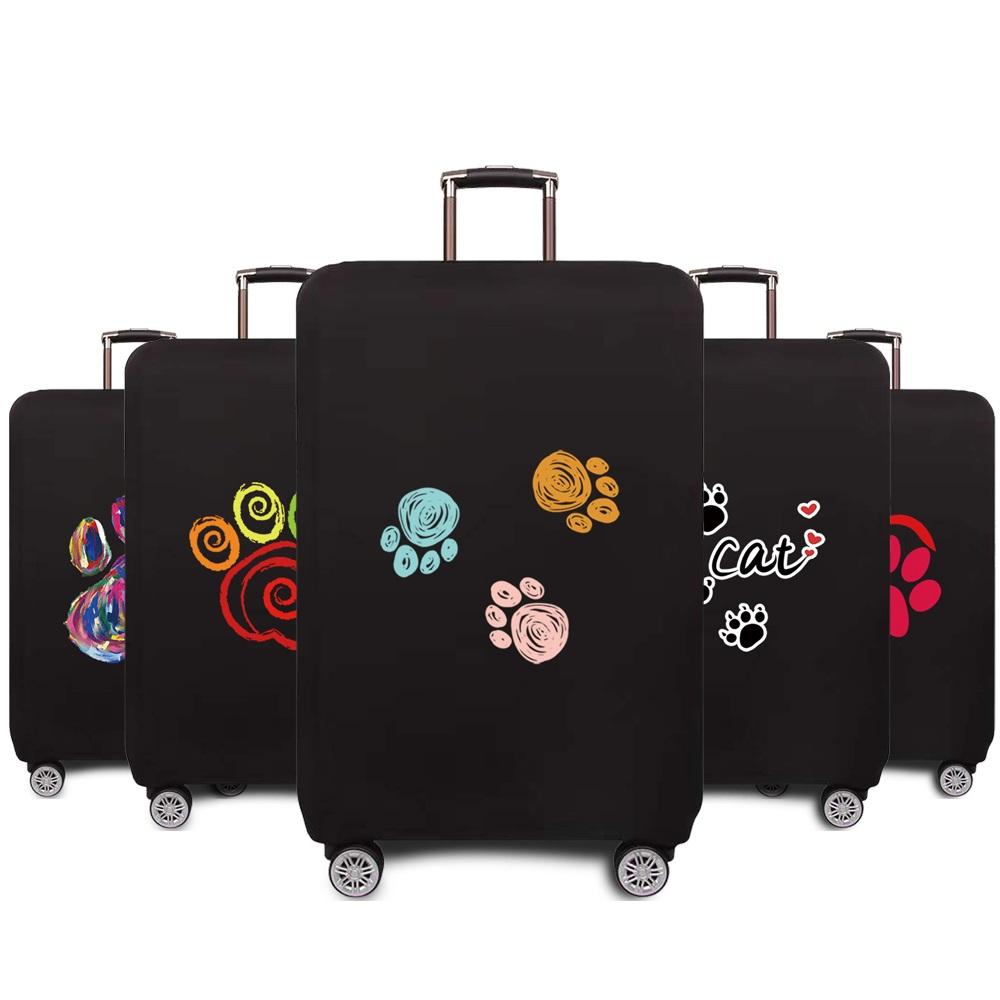 Suitable for 18-28 Inch Suitcase Case Dust Cover Dog Footprints-BS00744-Veeddydropshipping