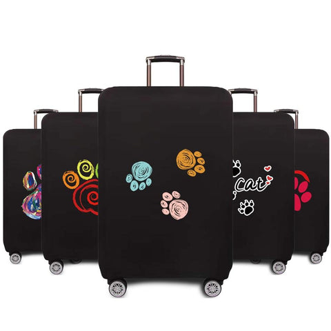 Suitable for 18-28 Inch Suitcase Case Dust Cover Dog Footprints-BS00744-Veeddydropshipping