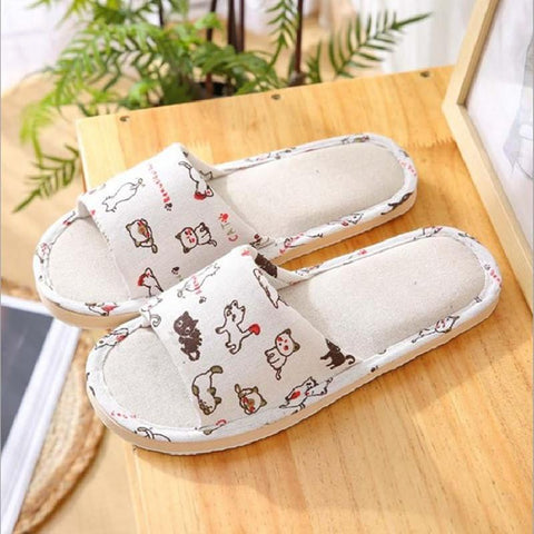 Autumn Home Slippers Casual Floral Indoor Soft Slippers-BS01097-Veeddydropshipping